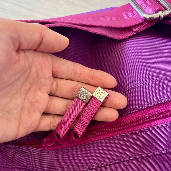Lululemon Purple & Pink Yoga Mat Duffel Bag VTG with Shoulder Straps - Picture 8 of 11